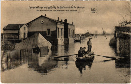 CPA Alfortville Ile St-Pierre Rue De Rome Inondations (1391277) - Alfortville