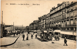 CPA Rouen Quai De Paris Tramway (1390860) - Rouen