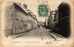 CPA Nemours Place Du Marché Au Blé (1390898) - Nemours