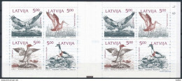 Mi 340-43, MH 1 ** MNH / Mare Balticum Booklet / Birds, Joint Issue, Slania - Letland