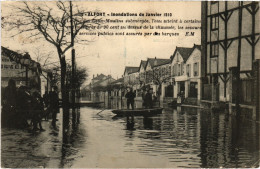 CPA Alfort Rue Des Deux Moulins Inondations (1391293) - Maisons Alfort