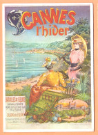 Ppgf/ CPSM Grand Format - ALPES MARITIMES - CANNES L'HIVER - CARTE TOURISTIQUE PUBLICITAIRE - Cannes
