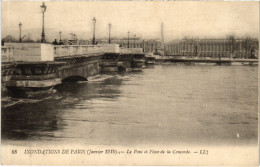 CPA Paris Pont De La Concorde Inondations (1390820) - Inondations De 1910