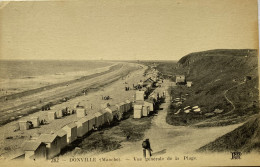 CPA (Manche) - DONVILLE, Vue Générale De La Plage (n° 282) - Autres & Non Classés