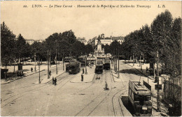 CPA Lyon Place Carnot Station Des Tramways (1390573) - Otros & Sin Clasificación