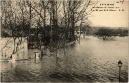 CPA Lavarenne Quai St-Hilaire Inondations (1390671) - Saint Maur Des Fosses