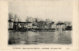 CPA Puteaux Quai National Inondations (1391194) - Puteaux