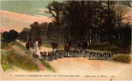 CPA Foret De Fontainebleau Chasse A Courre Départ Hunting (1390925) - Fontainebleau