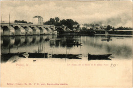 CPA Poissy Bords De La Seine Vieux POnt (1390942) - Poissy