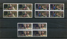 MALTA - 1977  CHRISTMAS SET  BLOCK OF  4  MINT NH - Malta