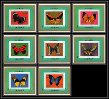 Ajman - 2736/ N°747 / 754 Papillons (butterflies) Deluxe Miniature Sheets 1971 - Mariposas