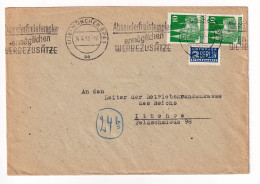 Lettre 1950 München Bayern Ursula Even Deutschland Itzehoe Absenderfreistempel Ermöglichen Werbezusätze - Lettres & Documents