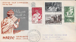 MAROC SOLIDARITÉ 1954-1955 - Morocco (1956-...)