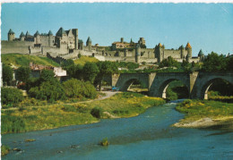 Carcassonne -  La Cité - Vue Générale Et Le Pont Vieux - Carcassonne