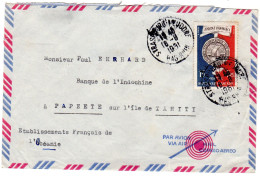 1991  CAD STRASBOURG - NEUDORF Envoyée à PAPEETE TAHITI - Cartas & Documentos