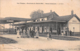 SAINT-LEONARD (Vosges) - La Gare - Voie Ferrée - Environs De St-Dié - Ecrit (2 Scans) - Andere & Zonder Classificatie