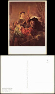 Künstlerkarte REMBRANDT (1606-1669) Selbstbildnis Mit Saskia 1975 - Malerei & Gemälde