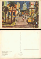 Künstlerkarte Gemälde GERHARD STENGEL Straße In Havanna 1969 - Peintures & Tableaux