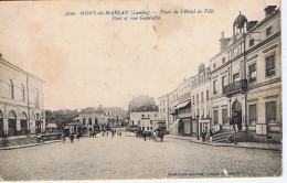 LANDES - MONT-de-MARSAN - Place De L'Hôtel De Ville - Pont Et Rue Gambetta - Bromotypie Gautreau - N° 3626 - Mont De Marsan