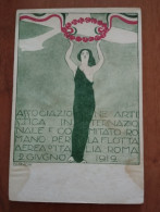 AVIAZIONE -ASSOCIAZIONE ARTISTICA PER LA FLOTTA AEREA D'ITALIA ROMA 1912 ILL. BIANCHI - ....-1914: Precursori