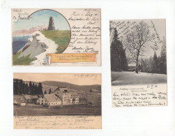 1901- 1904 Südschwarzwald  Feldberg Drei Alte Postkarten Mit Diversen Ansichten  Feldberger Hof, Seebuck Etc - Feldberg