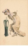 N°23912 - Illustrateur - MM Vienne N°105 - Jeune Femme En Tenue Légère Buvant Une Verre Avec Une Paille - Vienne