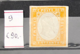 Italie Timbres  N°9 Neuf* - Ongebruikt