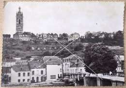 THUIN Le Pont Et Beffroi Delhaize Café Diekirch Stella Artois CP Photo Véritable édit Lutte Frères Vers 1960 - Thuin