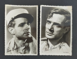 Pierre Richard Willm - Lot De 2 Cartes Postales - Artiesten