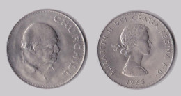 Great Britain 1 Crown 1965 Queen Elizabeth II - Winston Churchill United Kingdom Of England Coin UK - L. 1 Crown