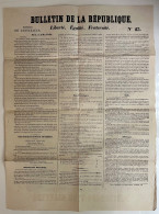 Bulletin De La République Du 2 Mai 1848 - Unclassified