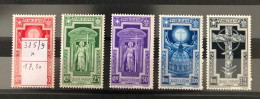 Italie Timbres  N°325/29 Neuf* - Afgestempeld