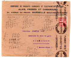 1932  "  ALAIS , FROGES Et CAMARGUE " Cie De Produits Chimiques  Envoyée à CORBIERES 04 - Cartas & Documentos