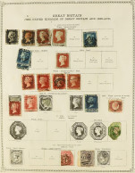 WORLD COLLECTION IN 'IDEAL' ALBUM Spanning 1840 To 1914 Includes Br. Empire From GB From 1840 1d Black, 1854 1d Red-brow - Other & Unclassified