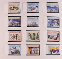 COMMONWEALTH ISLANDS - NEVER HINGED MINT COLLECTION IN 16 ALBUMS With Extensive Sets And Miniature Sheets From About 197 - Autres & Non Classés