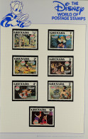 DISNEY 1980's World Never Hinged Mint Collection In Special Hingeless Album, Includes All Different Complete Sets & Mini - Other & Unclassified