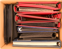 USED ALBUMS, STOCKBOOK AND CATALOGUES. Includes 8 Binders With A Variety Of Prinz Pages, Lindner Album With Pages, 7 Sto - Other & Unclassified