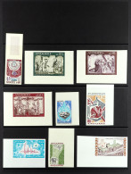 FRENCH 1965 - 1990 Imperforates Collection Of 27 Stamps, All Never Hinged Mint Sets. - Other & Unclassified