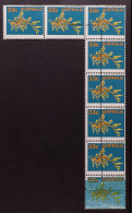 1984 33c Leafy Sea-dragon (SG 926), Vertical Strip 6 (plus A Couple Unaffected + Partially Affected, Across The Top) Wit - Andere & Zonder Classificatie