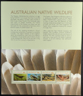 1993 40c, 70c, 90c & $1.20 Australian Wildlife Values In Sealed Australia Post Presentation Pack, The $1.20 Cockatoo Sta - Other & Unclassified