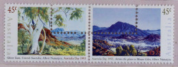 1993 Paintings By Albert Namatjira Pair In Sealed Australia Post Presentation Pack, The Stamps With Printers Control Per - Otros & Sin Clasificación