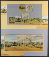 1993 Prehistoric Animals Set + Miniature Sheet, The Miniature Sheet In Sealed Australia Post Presentation Pack, The 45c  - Otros & Sin Clasificación