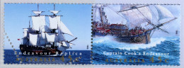 1995 Endeavour Replica Pair In Sealed Australia Post Presentation Pack, The Stamps With Printers Control Perforation Dev - Autres & Non Classés