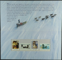 1994 Departure Of Huskies From Antarctica Set, The 85c Value With Printers Control Perforation Device, In Sealed Austral - Sonstige & Ohne Zuordnung