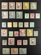 1911 - 1935 USED COLLECTION Of 42 Stamps On Protective Pages, Note 1911-19 Staircase Set, 1912-19 Definitive Set, 1918-1 - Andere & Zonder Classificatie