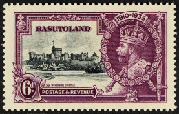 1935 6d Slate & Purple Silver Jubilee DASH BY TURRET Variety, SG 14i, Fine Mint, Cat ?600. - Altri & Non Classificati