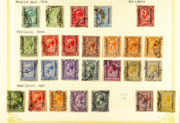 1904 - 1949 COLLECTION Of Around 80 Fine Used Stamps On Pages, Includes Sets, Higher Values. - Autres & Non Classés