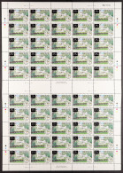 2012 25c On 10c Provisional Surcharge, SG 1380, Complete Never Hinged Sheet Of 50. Cat. ?1250 (50 Stamps) - Belice (1973-...)