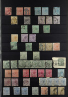 1865 - 1936 USED COLLECTION Of 170+ Stamps On Protective Pages, 1875 1d On 1s, 1902-10 Dock Sets, Ship Issues, 1920-21 T - Bermudes