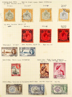 1937 - 1949 FINE USED COLLECTION Of Over 60 Stamps On Pages, Includes 1938-53 Set With Many Listed Shades, Perf & Paper  - Bermudas